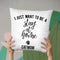 I Just Want To Be A Stay At Home Cat Mom Throw Pillow By Little Pitti