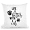 Life Is Better With A Cat Throw Pillow By Little Pitti