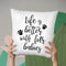 Life Is Better With Fur Babies Throw Pillow By Little Pitti