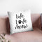 Live Love Meow Throw Pillow By Little Pitti