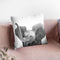 Baby Elephant Bw Throw Pillow By Little Pitti