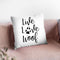 Live Love Woof Throw Pillow By Little Pitti