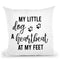 My Little Dog A Heartbeat At My Feet Throw Pillow By Little Pitti