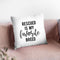Rescued Is My Favorite Breed Throw Pillow By Little Pitti