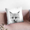 Baby Fox Bw Throw Pillow By Little Pitti