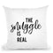 The Snuggle Is Real Throw Pillow By Little Pitti