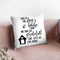This Is The Dog'S House And We Are So Gratefule Lets Us Live Here Throw Pillow By Little Pitti