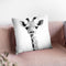 Baby Giraffe Bw Throw Pillow By Little Pitti