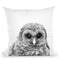 Baby Owl Bw Throw Pillow By Little Pitti