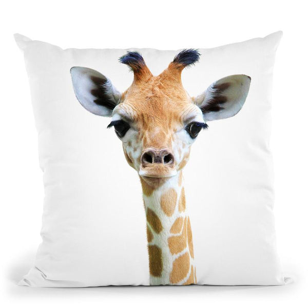 Baby Giraffe Throw Pillow By Little Pitti