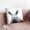 Baby Rhino Bw Throw Pillow By Little Pitti