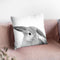 Bunny Bw Throw Pillow By Little Pitti