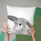 Bunny Bw Throw Pillow By Little Pitti