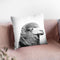 Camel Bw Throw Pillow By Little Pitti