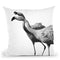 Flamingo1 Bw Throw Pillow By Little Pitti
