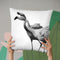 Flamingo1 Bw Throw Pillow By Little Pitti