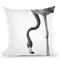 Flamingo2 Bw Throw Pillow By Little Pitti