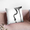 Flamingo2 Bw Throw Pillow By Little Pitti