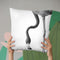 Flamingo2 Bw Throw Pillow By Little Pitti