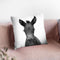 Foal Bw Throw Pillow By Little Pitti