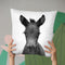 Foal Bw Throw Pillow By Little Pitti