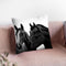 Horse1 Bw Throw Pillow By Little Pitti