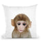 Baby Monkey Lp Throw Pillow By Little Pitti