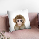 Baby Monkey Lp Throw Pillow By Little Pitti
