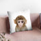 Baby Monkey Lp Throw Pillow By Little Pitti