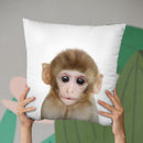 Baby Monkey Lp Throw Pillow By Little Pitti