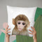Baby Monkey Lp Throw Pillow By Little Pitti