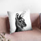 Kangaroo Bw Throw Pillow By Little Pitti
