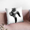 Monkey Bw Throw Pillow By Little Pitti
