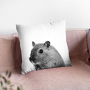 Mouse Bw Throw Pillow By Little Pitti