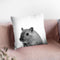 Mouse Bw Throw Pillow By Little Pitti