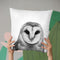 Owl Bw Throw Pillow By Little Pitti