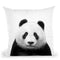 Panda Bw Throw Pillow By Little Pitti