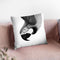 Parrot2 Bw Throw Pillow By Little Pitti