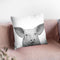 Pig Bw Throw Pillow By Little Pitti