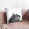 Squirrel Bw Throw Pillow By Little Pitti