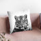 Tiger Bw Throw Pillow By Little Pitti