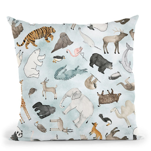 World Traveler Pattern Xv Throw Pillow By Laura Marshall