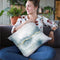 Flow With Gold Iii Throw Pillow By Laura Marshall
