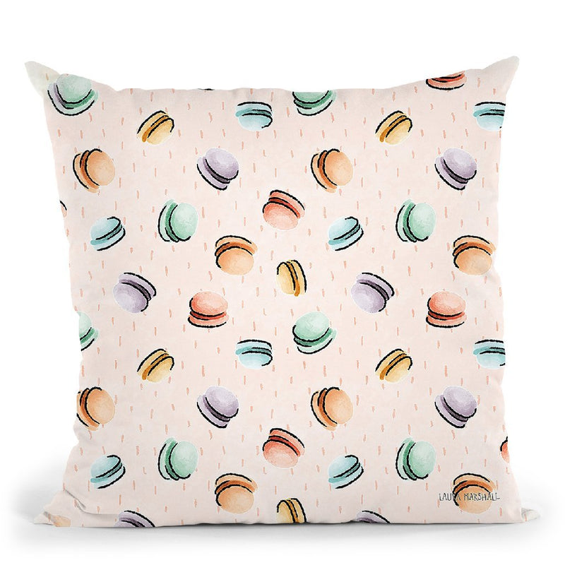 Sweet Paris Pattern Ii Throw Pillow By Laura Marshall