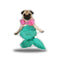 Lou Lou Mermaid Throw Pillow