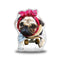 Lou Lou Skater Girl Throw Pillow