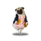 Lou Lou Waffle Girl Throw Pillow