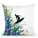 A Pollock'S Point Break Throw Pillow By Marc Allante