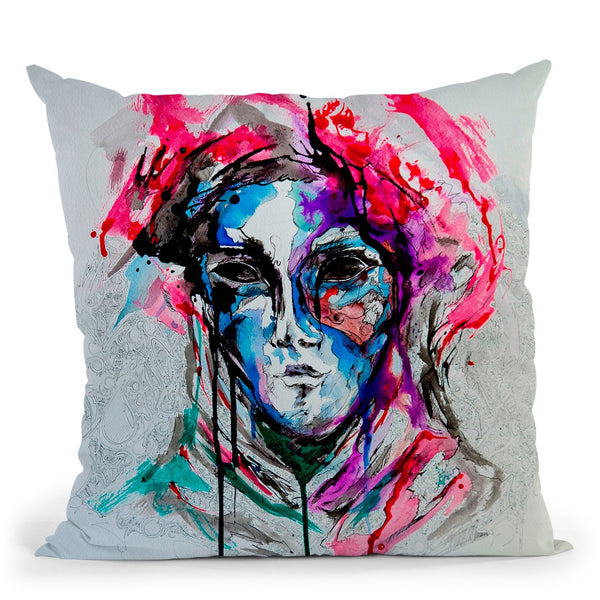 Masq Throw Pillow By Marc Allante
