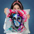 Masq Throw Pillow By Marc Allante